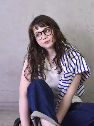 ロング 髪質改善ストレート/ coiiはしもとはなのヘアスタイル