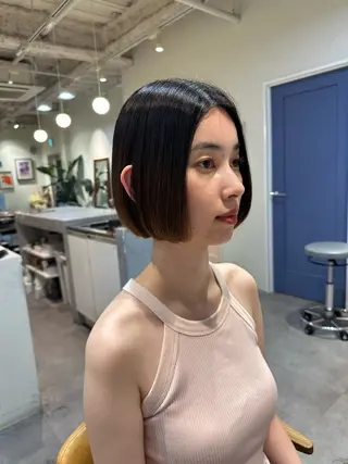 ショート roka  harajuku所属・HANAME カットモデル募集のヘアスタイル
