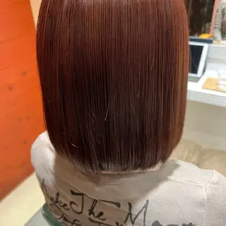 ミディアム カラー ☘️折戸結菜☘️ ハイトーンカラーのヘアスタイル