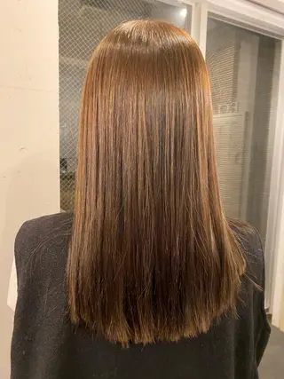 ミディアム カラー 西田辺/ タカスナオヤのヘアスタイル