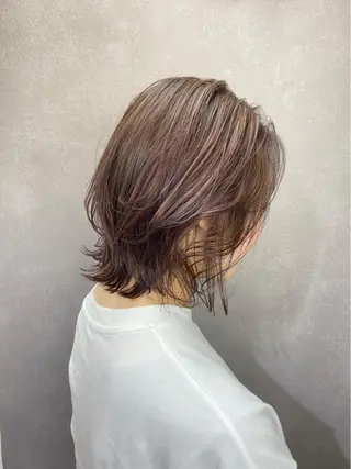 ミディアム ✨韓国風カット/艶髪 カラー✨yumeのヘアスタイル