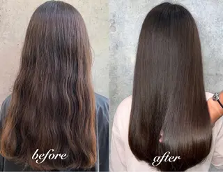 ロング youres hair 新宿west所属・✨髪質改善特化✨ 店長　安岡朋哉のヘアスタイル