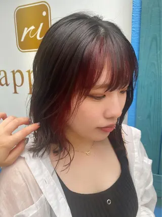 ミディアム カラー 浦和美容室 スタイリスト🌼ゆきのヘアスタイル