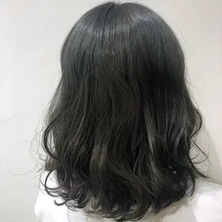 セミロング 透明感カラー🩵 mioのヘアスタイル