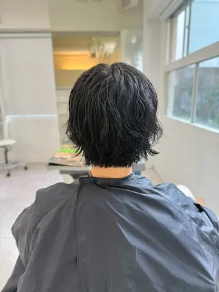 ショート カラー パーマ ウルフレイヤー エクステ/kokiのヘアスタイル