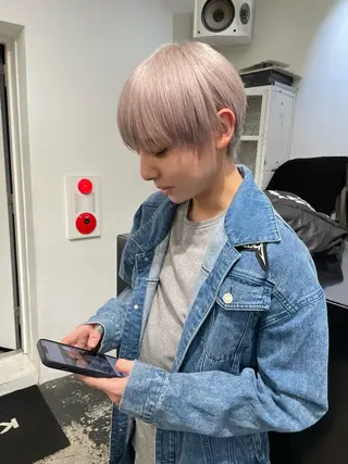 ショート カラー パーマ ヘアアレンジ メンズ キッズ ネイル マツエク・マツパ アイブロウ 艶ハイトーン/ヘア アレンジAYAKAのヘアスタイル