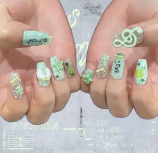 ネイル GO TODAY 吉祥寺Glint所属・うの 韓国ﾈｲﾙ໒꒱⋆⭒˚のネイルデザイン