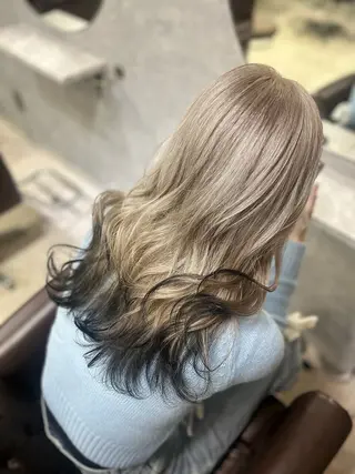セミロング カラー 池袋/ダブルカラー GLADGE🩵のヘアスタイル