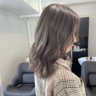 ミディアム カラー 髪質改善 Noe心斎橋店のヘアスタイル