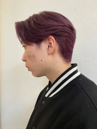 カラー カラー特化美容師 オレンジカラーのヘアスタイル