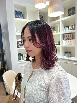 ミディアム カラー 似合わせ/レイヤー 💟SAEのヘアスタイル