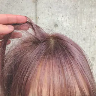 ミディアム カラー ヘアアレンジ ブリーチ/美髪矯正 垢抜けヘア/そらのヘアスタイル