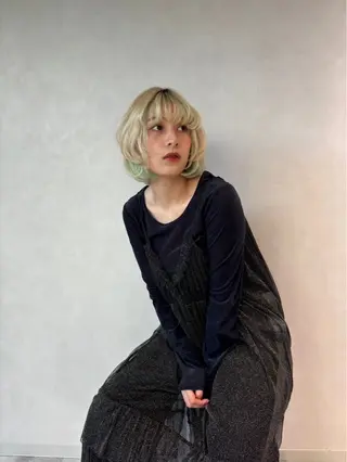 カラー モデル募集中/西梅田 かえで🎀のヘアスタイル