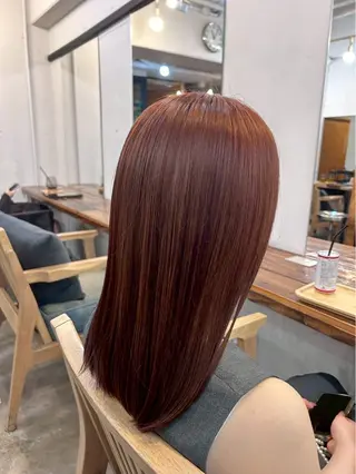 セミロング 【横浜美容室】下小路 響のヘアスタイル