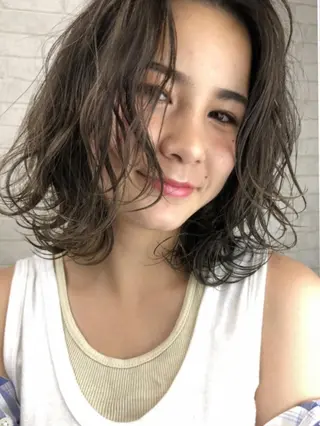 ミディアム カラー ✨韓国風カット/艶髪 カラー✨yumeのヘアスタイル