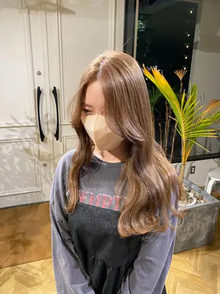 セミロング カラー yate'/ Wカラー/小出捷也のヘアスタイル