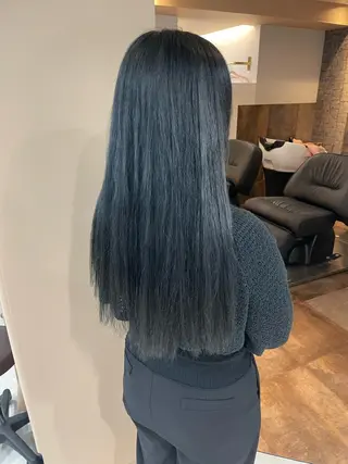 ロング rina／ベージュ ワンホン/韓国ヘアのヘアスタイル