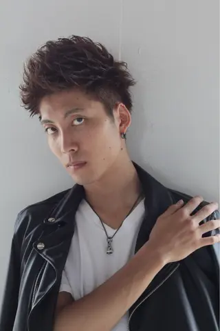 メンズ 縮毛矯正/ブリーチ なしダブルカラー輝希のヘアスタイル