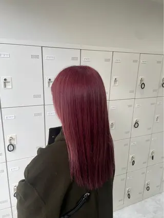 ロング カラー 曲がる縮毛矯正✨️ パーマ🌀 晃哉‎のヘアスタイル