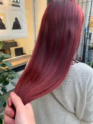 ロング 艶髪color💎髪 質改善ストレート大吉のヘアスタイル