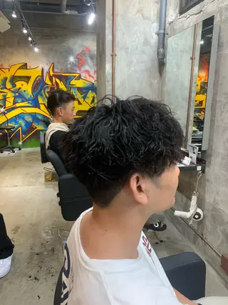 パーマ メンズ ⚡️メンズパーマ特化 mens支持◎/忠地のヘアスタイル