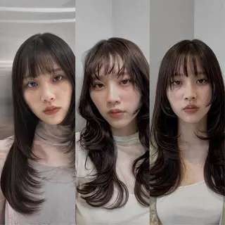 ロング 岩堀 氷河のヘアスタイル