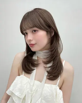セミロング 透明感カラー🎨 たくまのヘアスタイル