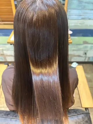 ロング 縮毛矯正🫧🩵 林 菜々美のヘアスタイル