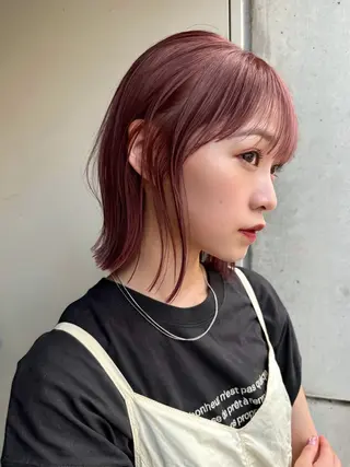 ショート カラー yuuka/ボブ/ダ ブルカラー/髪質改善のヘアスタイル