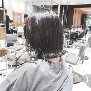 ミディアム カラー ボブ/ハイトーン 立川loose 下田のヘアスタイル