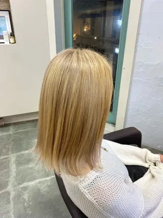 セミロング カラー GLADGE池袋所属・レイヤーカット ショート/宮本洋介のヘアスタイル