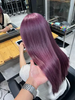 ロング カラー ️💕淡いハイトーン 💕︎︎ひかるのヘアスタイル