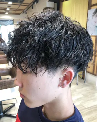 ショート パーマ メンズ メンズパーマ/ スパイキー/神田正紀のヘアスタイル