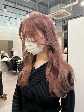 ロング カラー Via officialのヘアスタイル