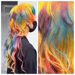 ロング カラー デザイン・ハイトーン カラー☆Rei☆のヘアスタイル