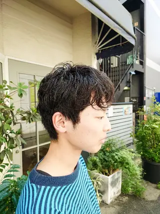 ショート パーマ メンズ 【pejite】 小沼 勇貴のヘアスタイル