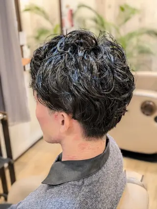 ショート パーマ メンズ FULL MOON所属・フルムーン村上 心のヘアスタイル