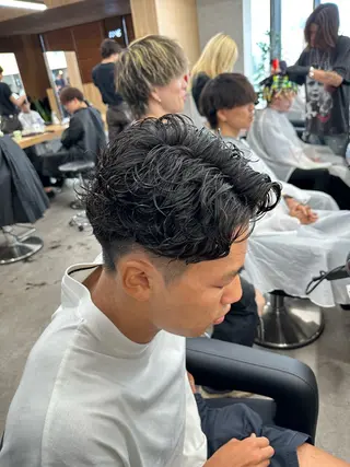 ショート パーマ メンズ 【メンズ特化】 サエキカズマのヘアスタイル