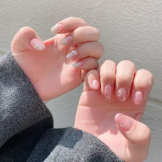 ネイル マジョリカ ブルーのネイルデザイン