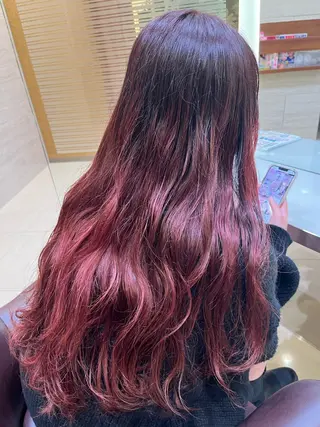 ロング カラー 河崎 祐矢のヘアスタイル