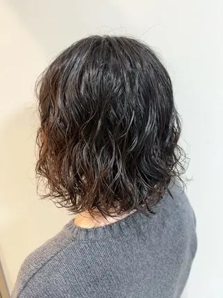 ショート パーマ 札幌パーマ レイヤー/後藤海音のヘアスタイル