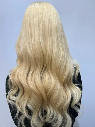 ロング カラー alpha. カラーエクステ下妻のヘアスタイル