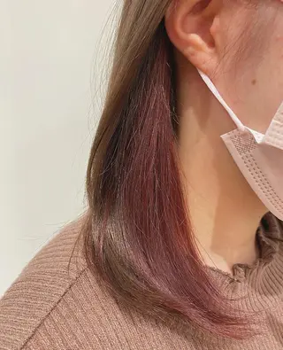 セミロング カラー 横浜/韓国風/ヘアメ /ユイナ🎀のヘアスタイル