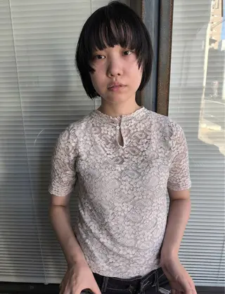 ショート カラー MIKU 岡山／倉敷のヘアスタイル