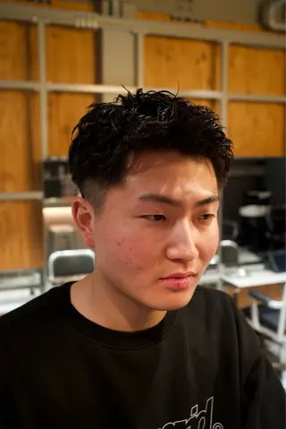 ショート パーマ メンズ GAKU 岳人のヘアスタイル