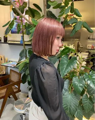 ショート ニワ/レイヤーカット /透明感カラー💎のヘアスタイル