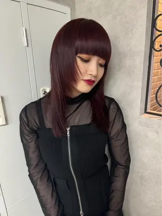 セミロング 宮田 優花のヘアスタイル