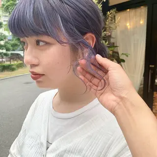 セミロング カラー レイヤー/顔周り /AKARIのヘアスタイル
