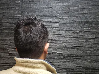 ショート パーマ メンズ barber shopのヘアスタイル