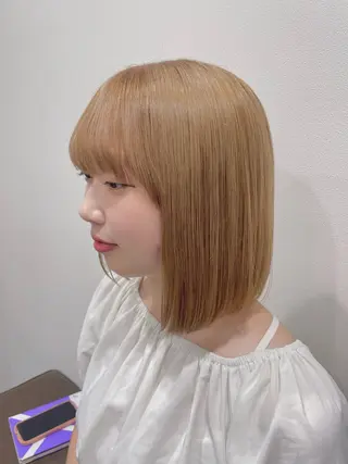 ショート カラー 透明感カラー ふうか　渋谷のヘアスタイル